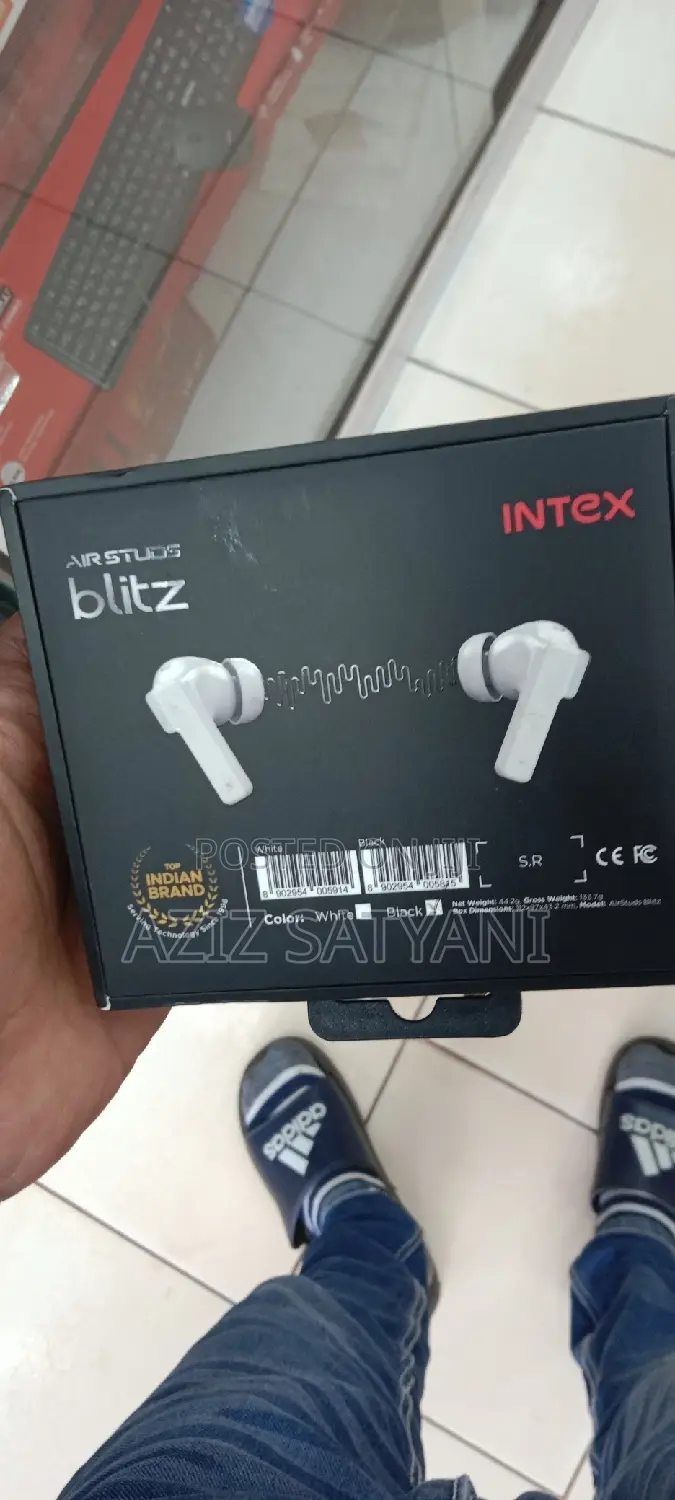 INTEX ANC Airstuds Blitz ANC Earbuds, 8 Hours Play Time