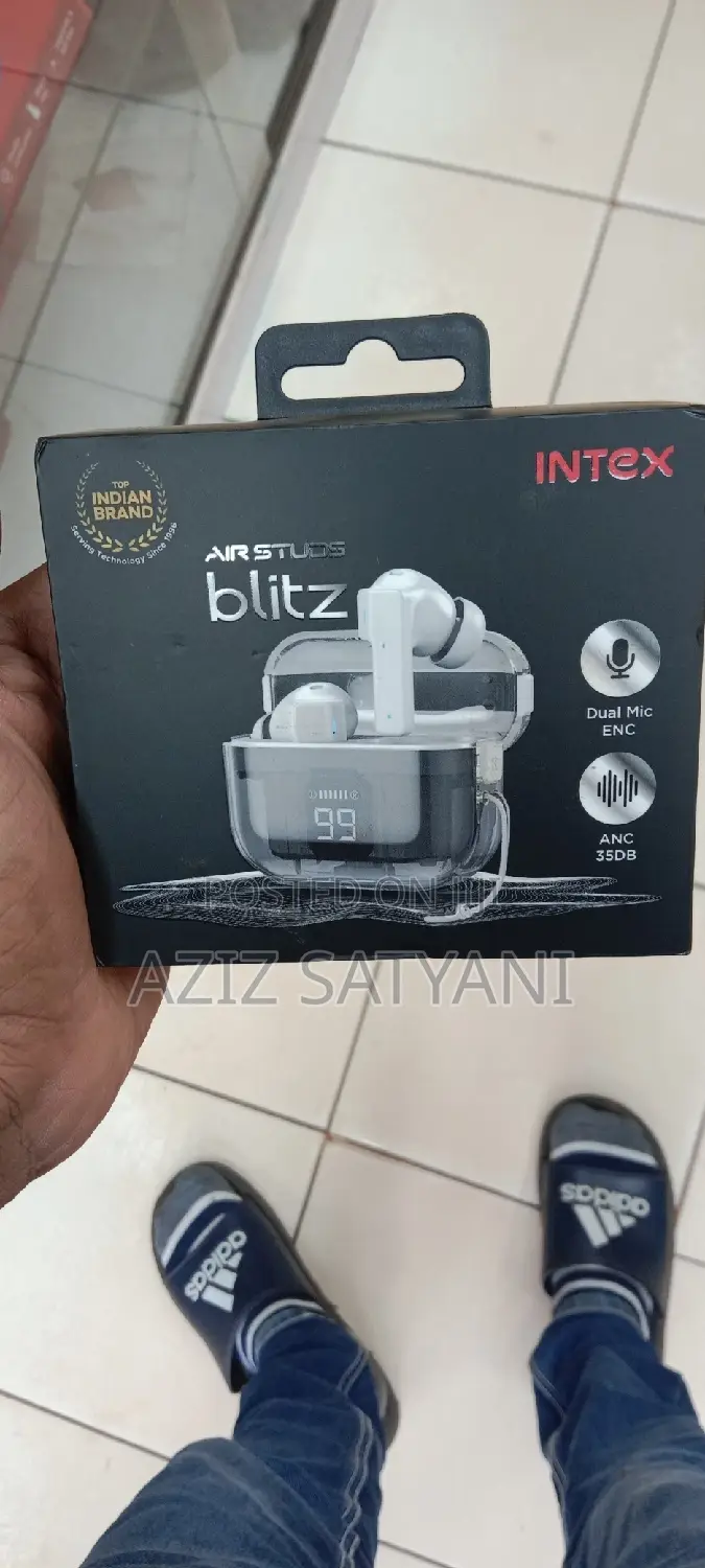 INTEX ANC Airstuds Blitz ANC Earbuds, 8 Hours Play Time
