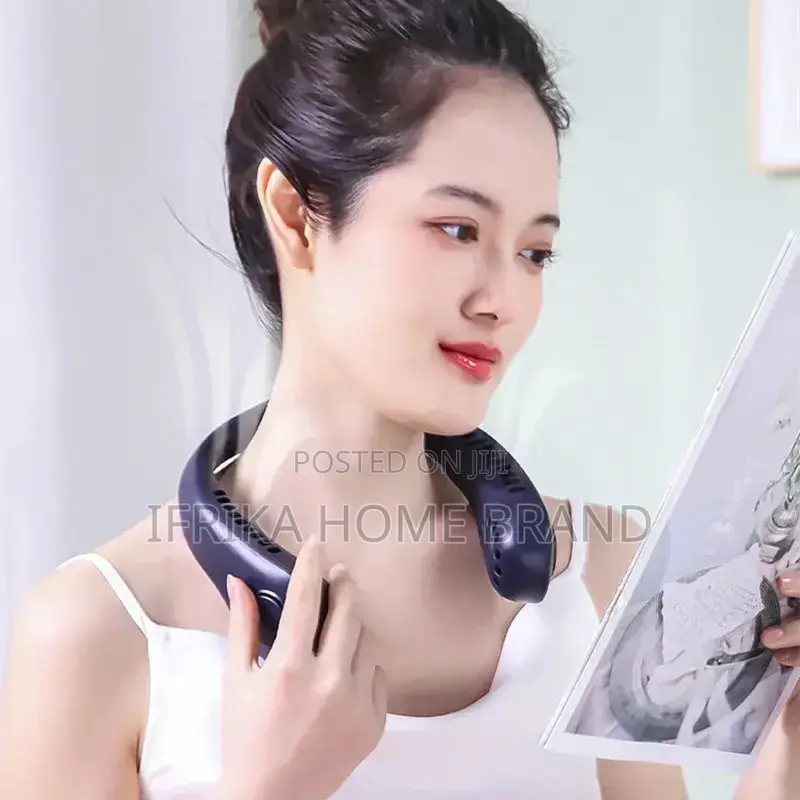 Mini Hanging Neck Fan High Wind 3 Speed Adjustable USB
