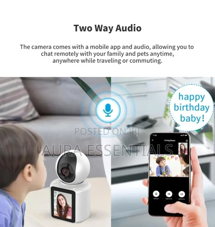 2 Way Video Calling Camera With Monitoring Motion Track
