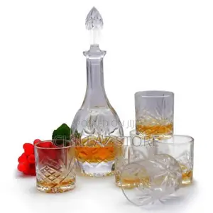 6 Piece Glasses and 1piece Cocktail Whisky Decanter