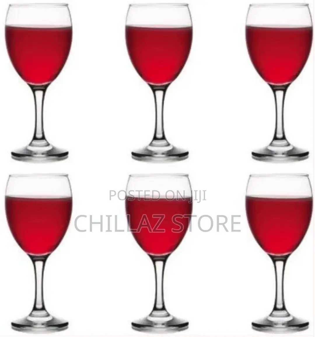 6 Pieces of 300ml Juice, Wine Glasses