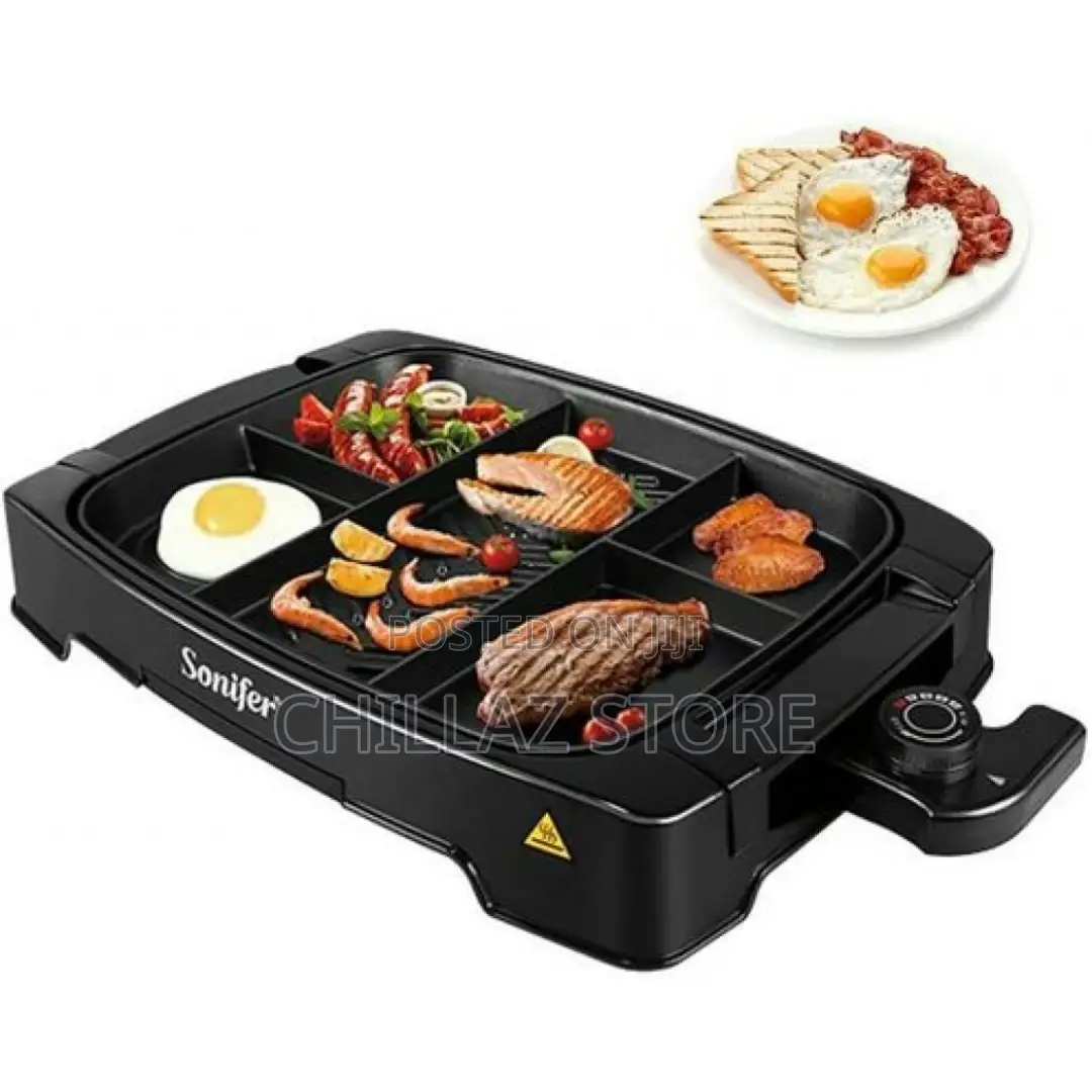 Sonifer Portion Grill Powerful Electric BBQ Grill Cooker