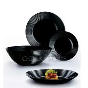 Luminarc 19 Piece Plates, Side Plates and Bowls Dinner Set,