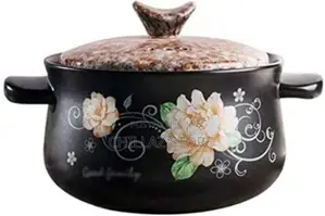Sonifer 5L Stockpot Dish Casserole Clay Cooking Pot Pan