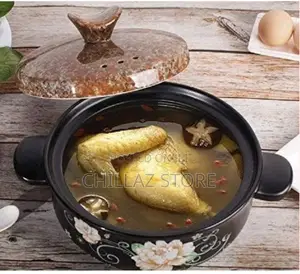 Sonifer 5L Stockpot Dish Casserole Clay Cooking Pot Pan