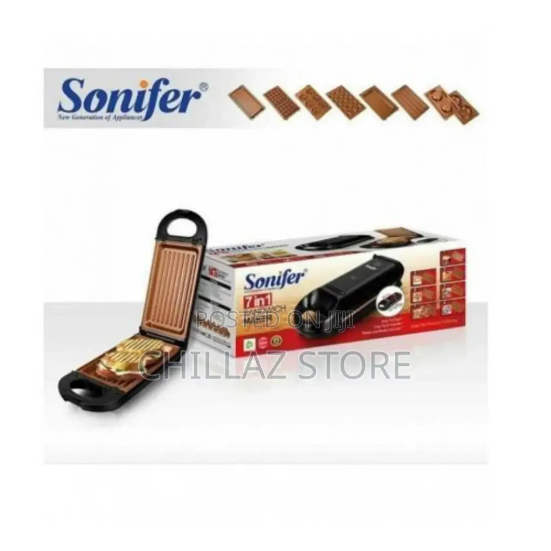 Sonifer 7 In1 Nonstick Cool Touch Handle Sandwich Maker