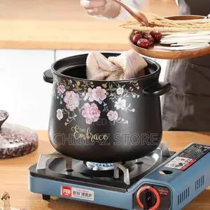 Sonifer 5L Stockpot Dish Casserole Clay Cooking Pot Pan