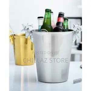 5L Champagne Wine Ice Bucket Stainless Steel With Deer