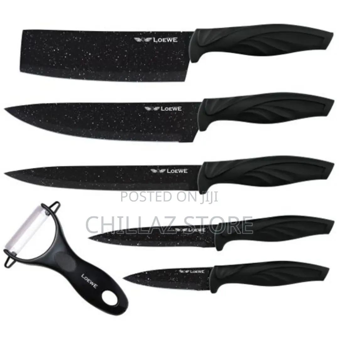 Loewe 6 Pieces of Kitchen Non-Stick Coating Knife Set