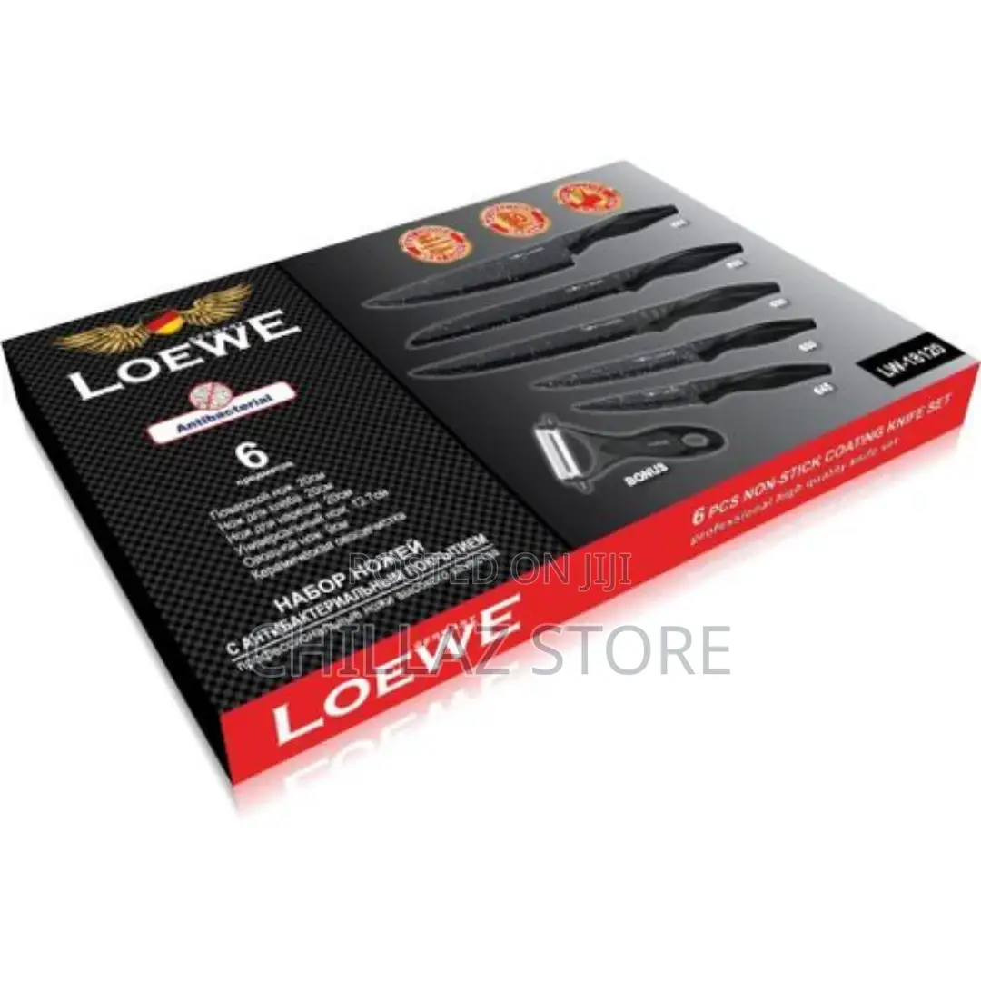 Loewe 6 Pieces of Kitchen Non-Stick Coating Knife Set