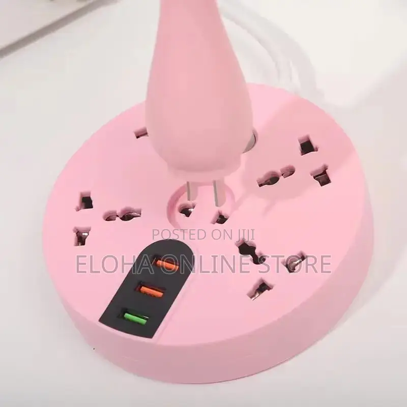 Multi-Color Smart Lamp Socket With 4 Sockets 3 USB Slots