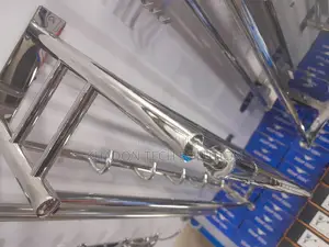 Long Silver Towel Rack
