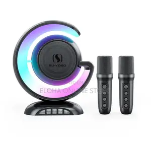 Karoke Dual Microphone Wireless Bluetooth Speaker