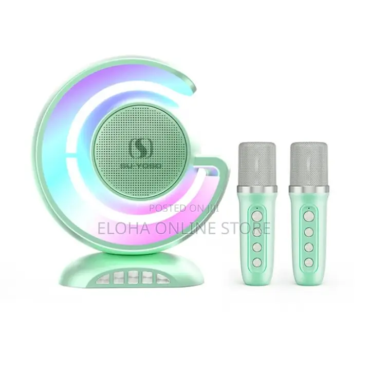 Karoke Dual Microphone Wireless Bluetooth Speaker