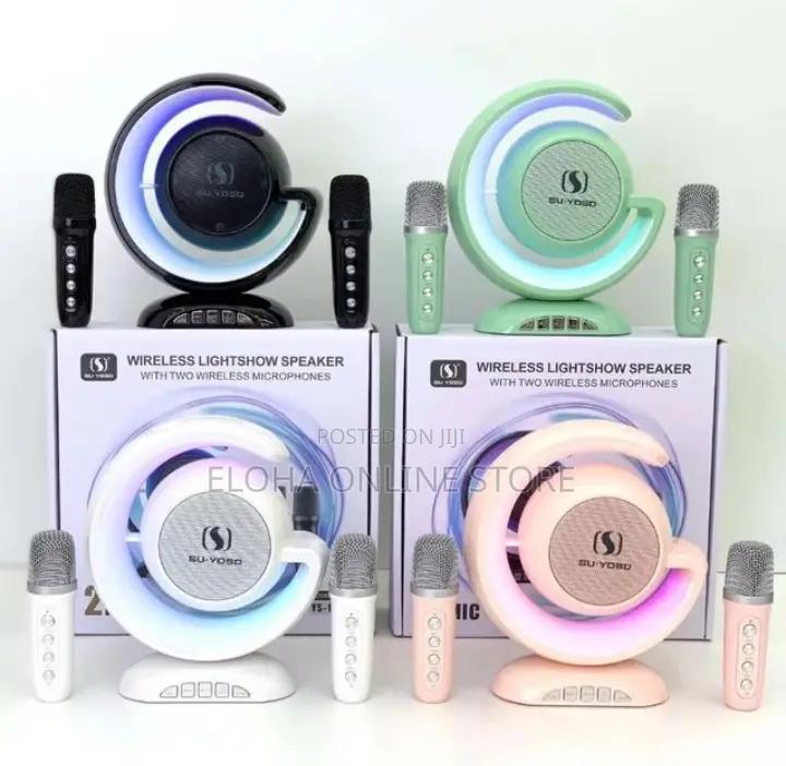 Karoke Dual Microphone Wireless Bluetooth Speaker