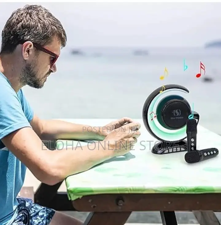 Karoke Dual Microphone Wireless Bluetooth Speaker