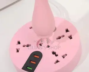 Smart Lamp Socket With 4 Socket 3 Usb Slots and Lamp