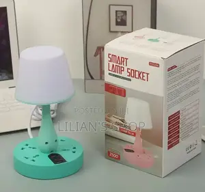 Smart Lamp Socket With 4 Socket 3 Usb Slots and Lamp