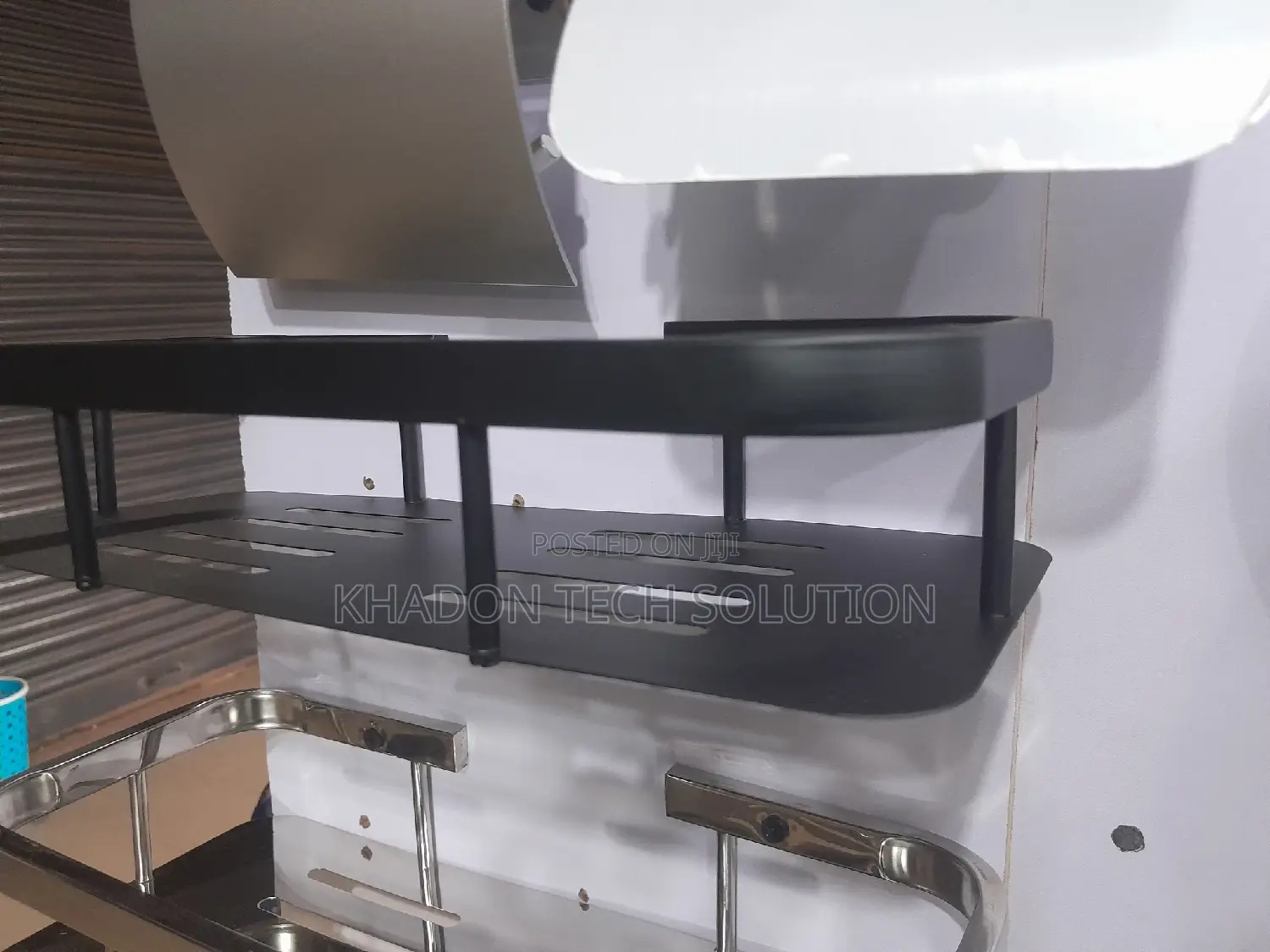 Straight Shelf Single Black