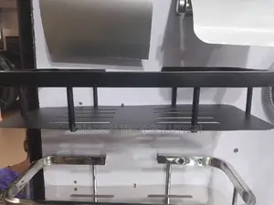 Straight Shelf Single Black