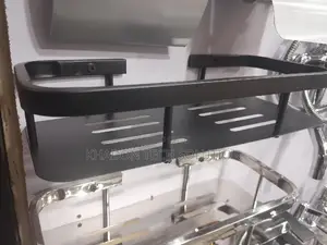 Straight Shelf Single Black