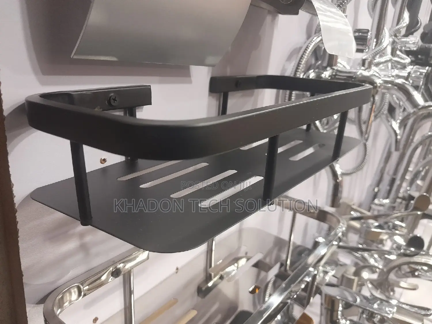 Straight Shelf Single Black