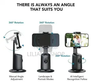 Face Tracker/Auto Focus Selfie Stick 360 Rotation