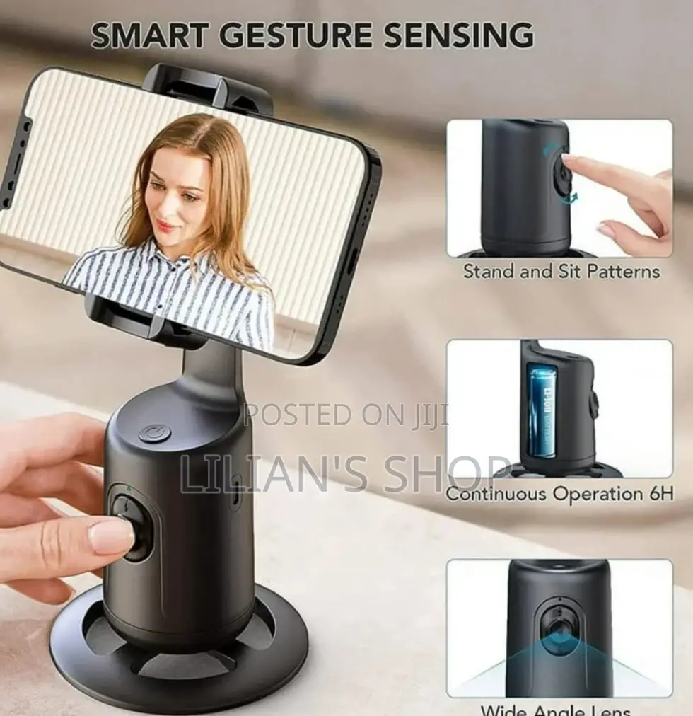 Face Tracker/Auto Focus Selfie Stick 360 Rotation