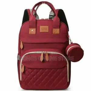 Diaper Bag Backpack With Baby Changing Station - Maroon