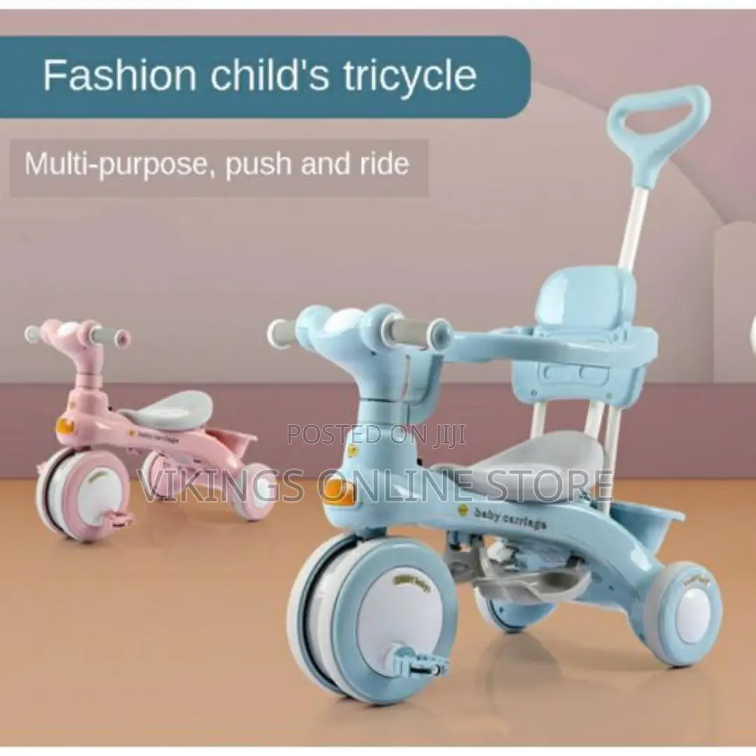Kids 3in1 Tricycle Push Bike Adjustable Trike Ride on Toy