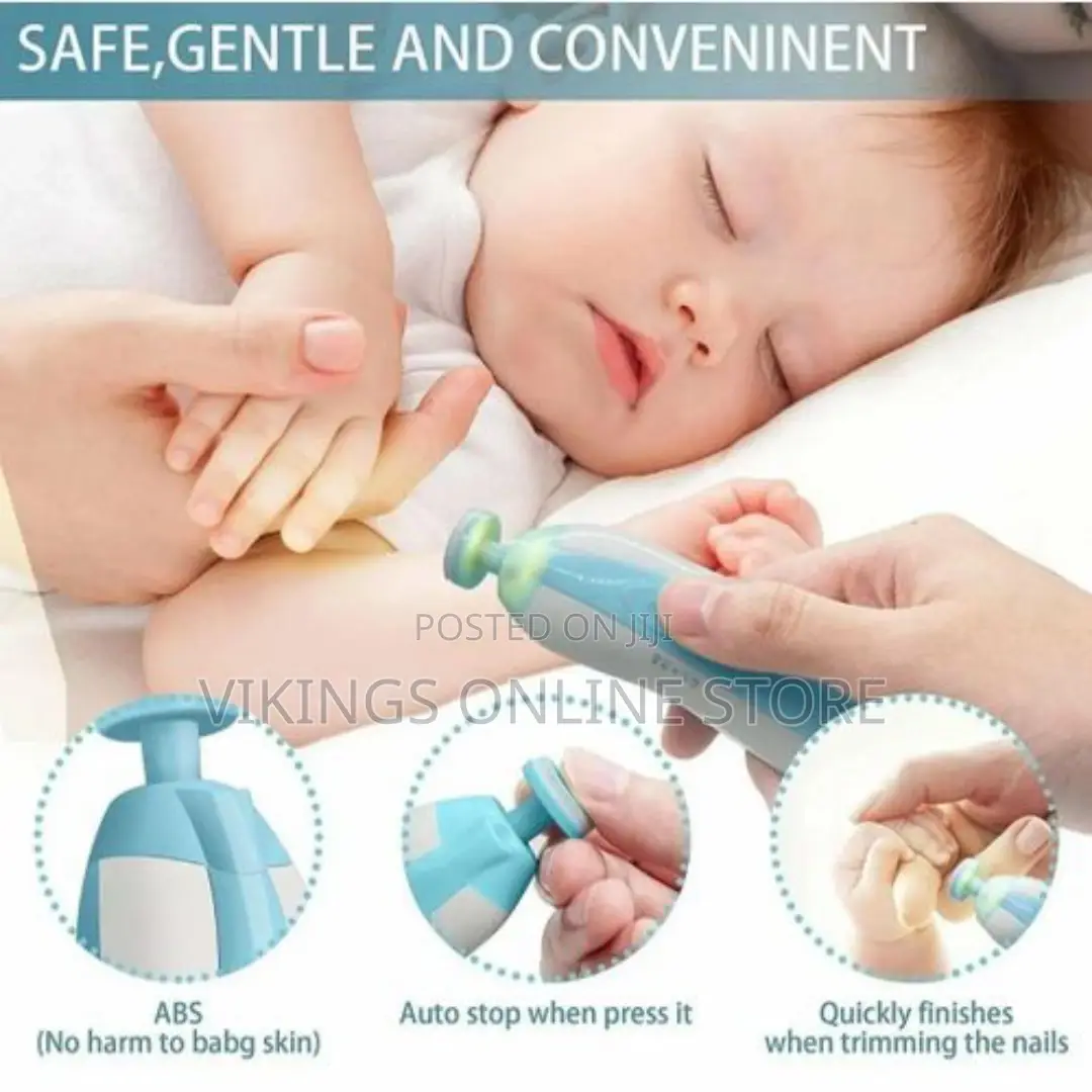 Electric Baby Kids Nail Trimmer Cutters Nail Clipper Set