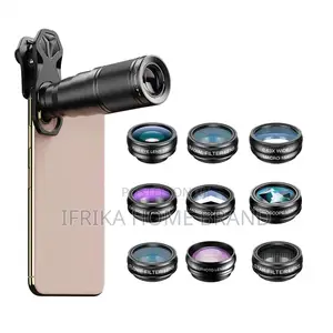 10-in-1 Phone Lens Kit With 22X Telephoto Lens 198° Fish Eye