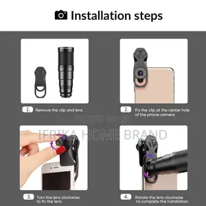 10-in-1 Phone Lens Kit With 22X Telephoto Lens 198° Fish Eye
