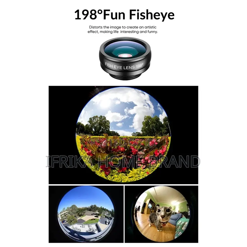 10-in-1 Phone Lens Kit With 22X Telephoto Lens 198° Fish Eye