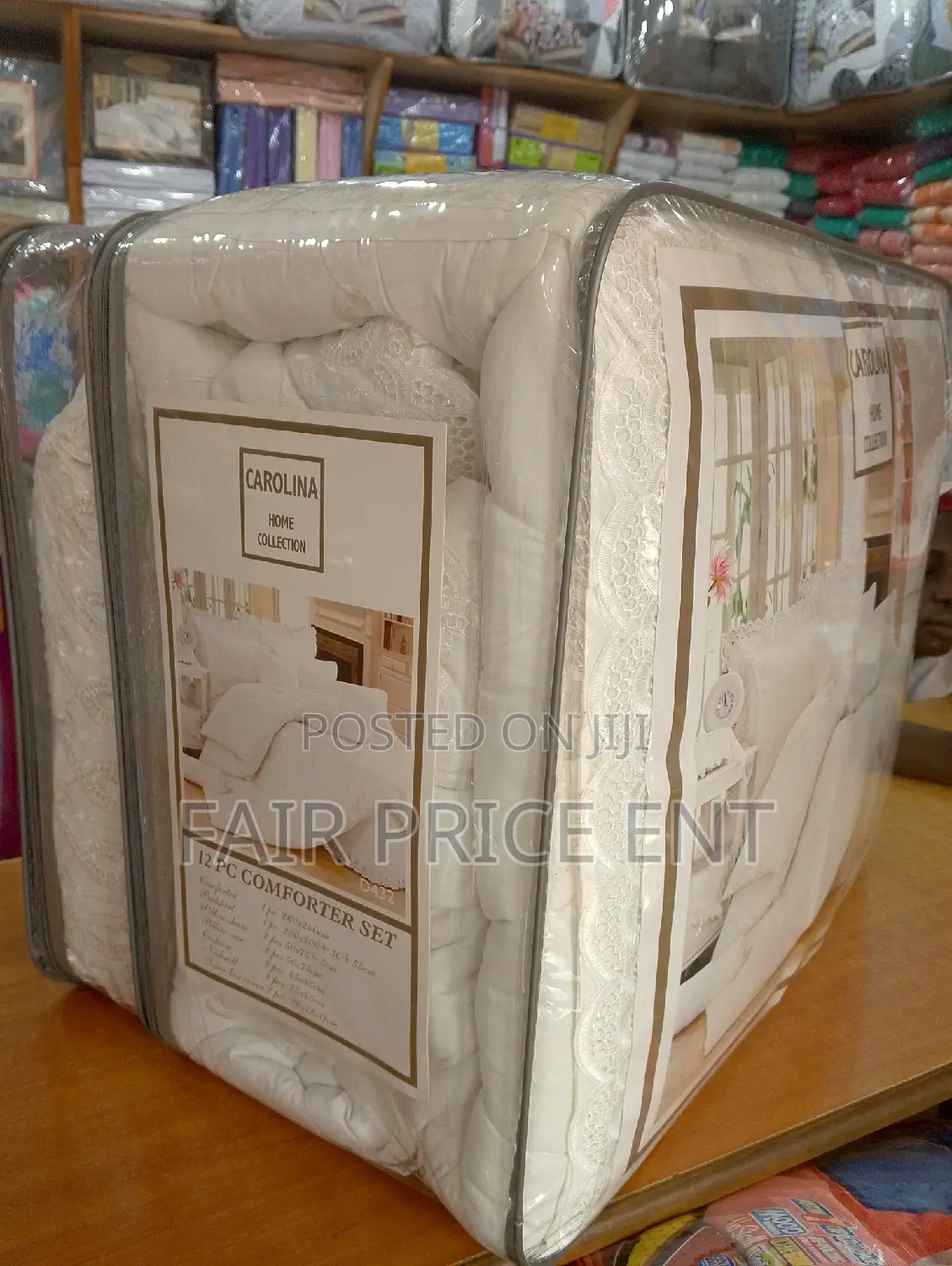 Duvetcover Set.U.S.A. Carolina Home Collection.12pcs( White)