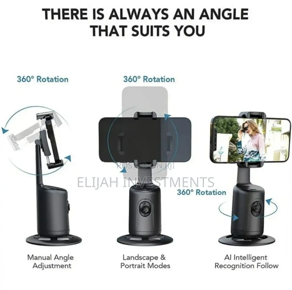 360 Degrees Rotation Desktop Handheld Gimbal