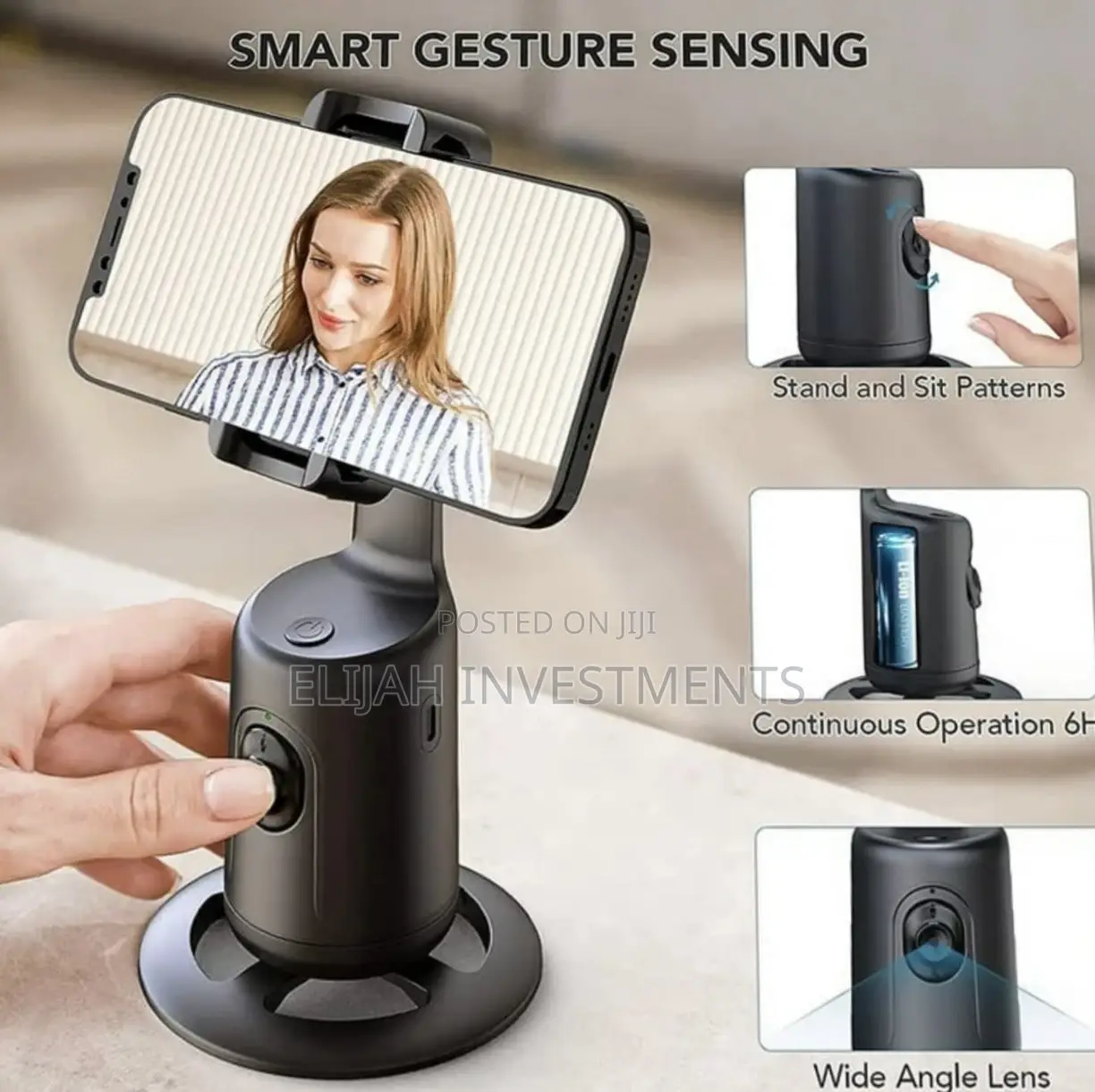 360 Degrees Rotation Desktop Handheld Gimbal