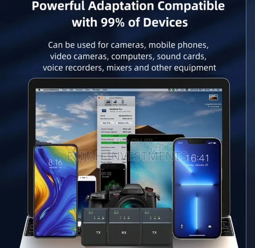 New 2.4G Wireless Mini Lavalier Microphone System