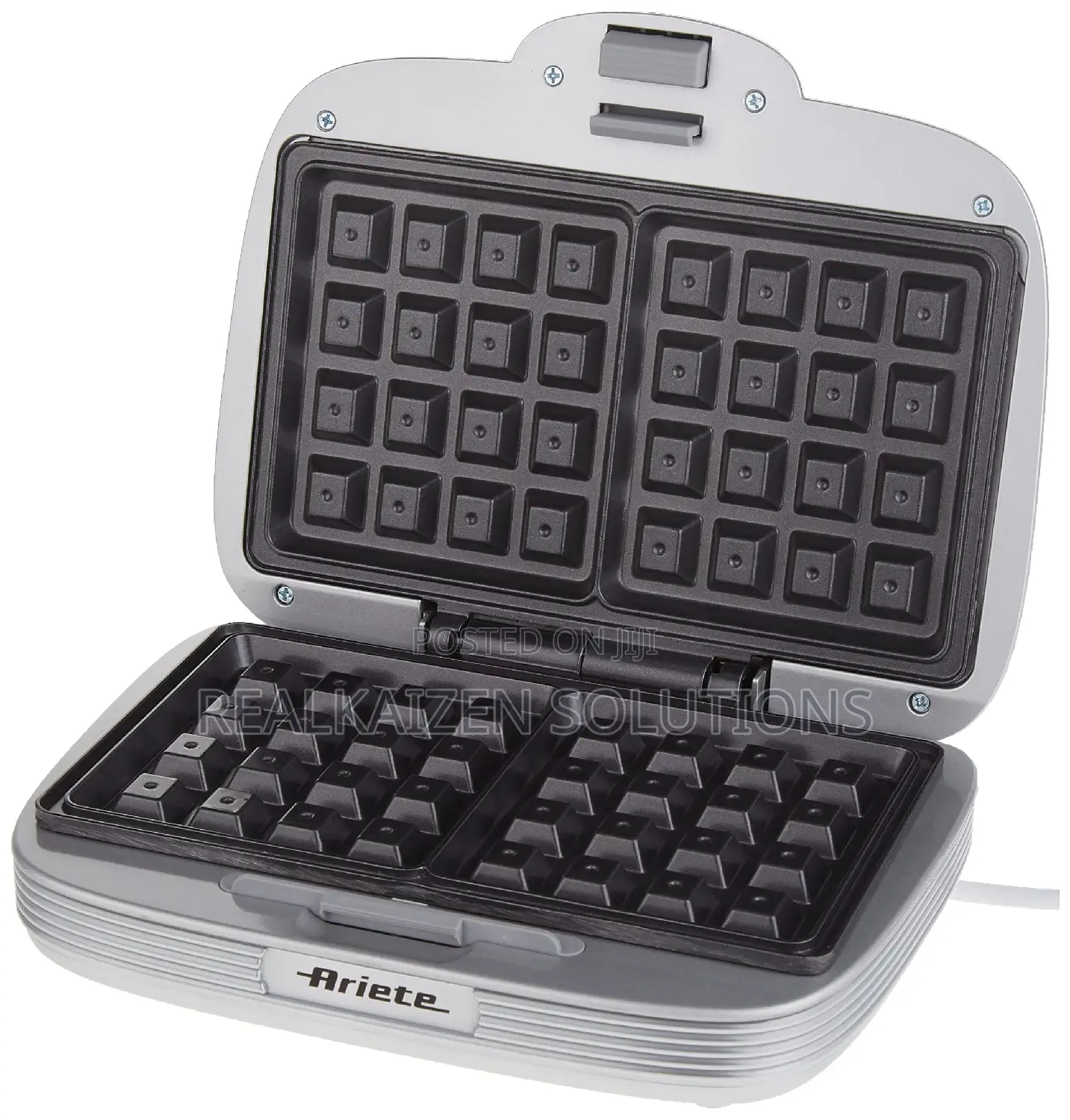 Italy ARIETE Vintage Non-Stick Plate Blue Waffle Maker 700W