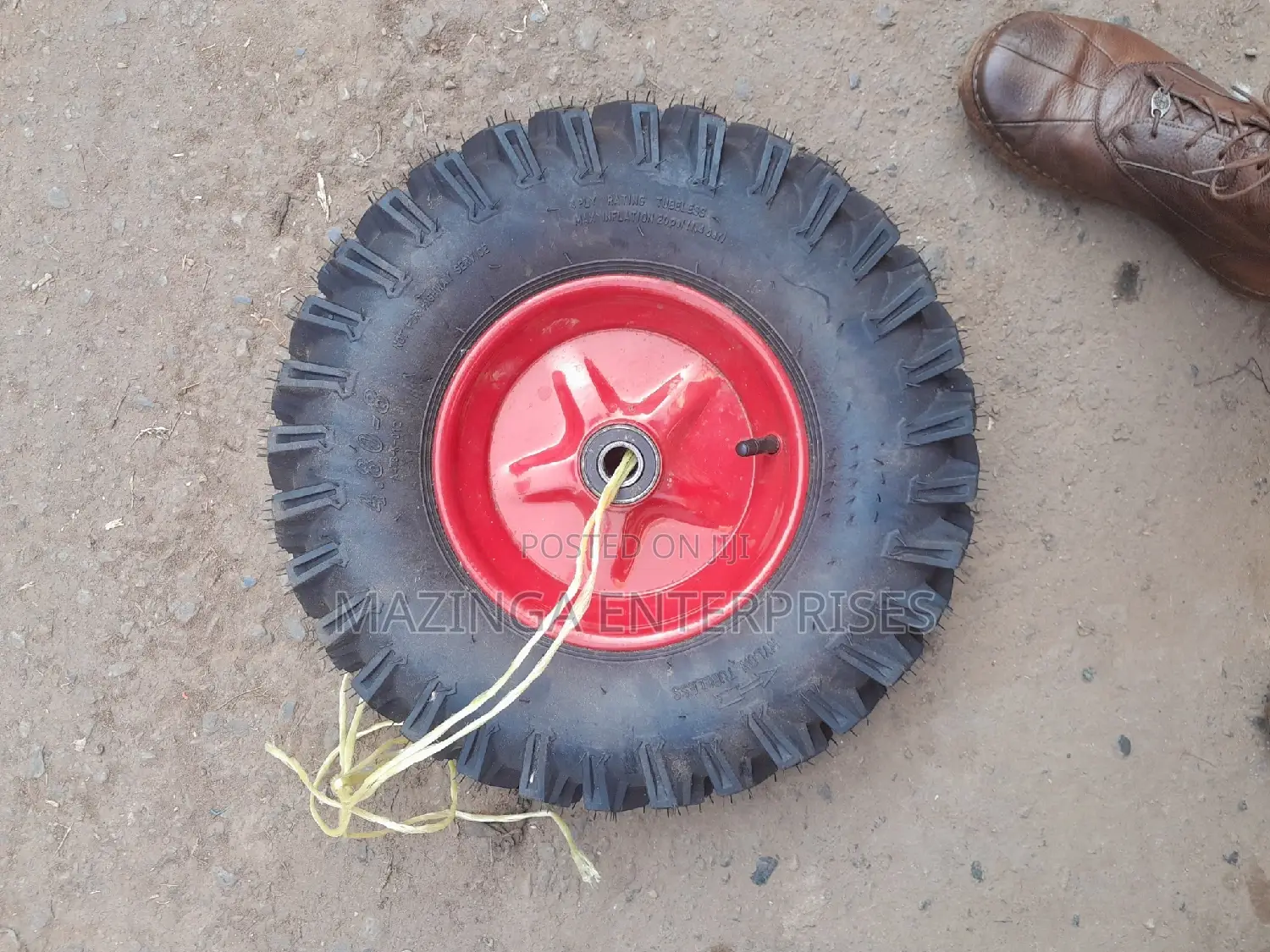 Biggest Size Nylon Tubeless Rubber Wheelbarrow Tyre
