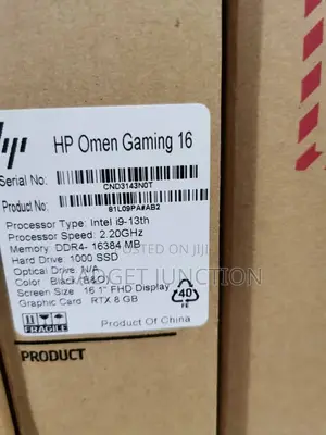 New Laptop HP Omen 16 16GB Intel Core I9 SSD 1T