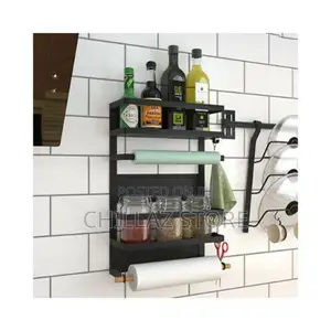 Fridge Side Shelf Storage Organizer, Spice Rack Hanger