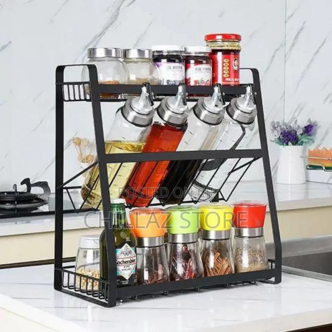 3-Tier Kitchen Spice Rack Condiment Storage