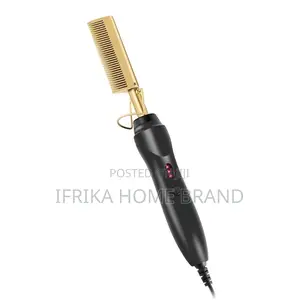 Hair Hot Comb Straightener Flat Irons Straightening Brush