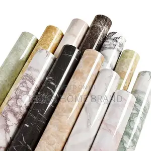 Marble Vinyl Film Self Adhesive Wallpaper Bathroom Kitchen