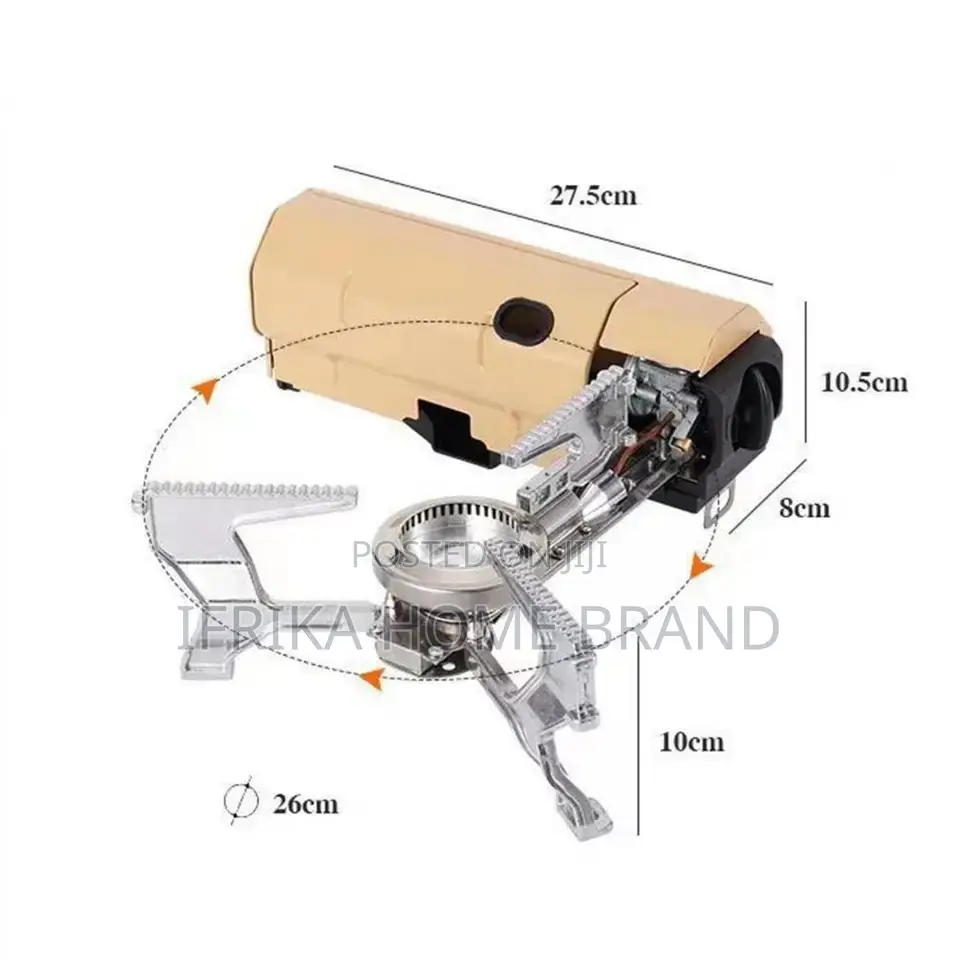 Camping Gas Stove Flame Adjustable Wind-Proof Portable