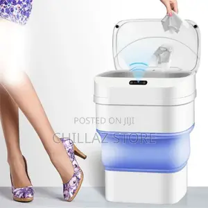 Automatic Induction Smart Sensor Folding Trash Can Dustbin-