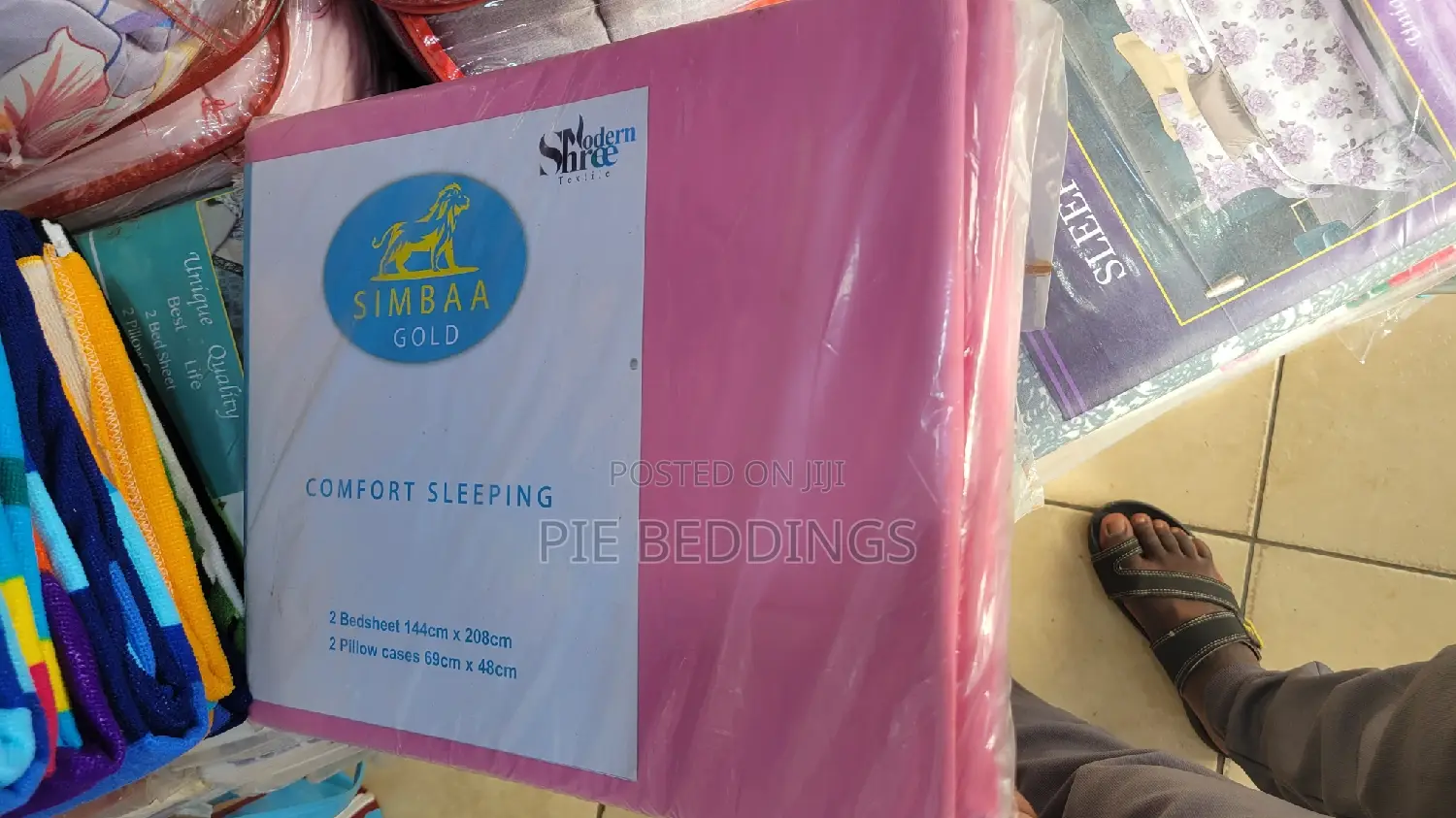 4x6 Plain Pink Bedsheets With Pillow Cases