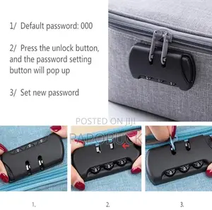 Fireproof Document Organizer Bag